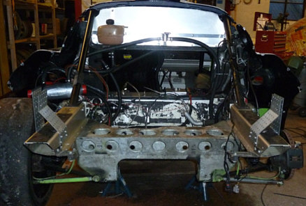 Onsdag aften, 2 dage til GP Danmark, inden den nye motor og bodykit bliver monteret.